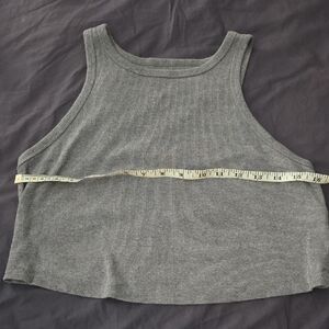 Wild Fable Gray Ribbed Crop Top